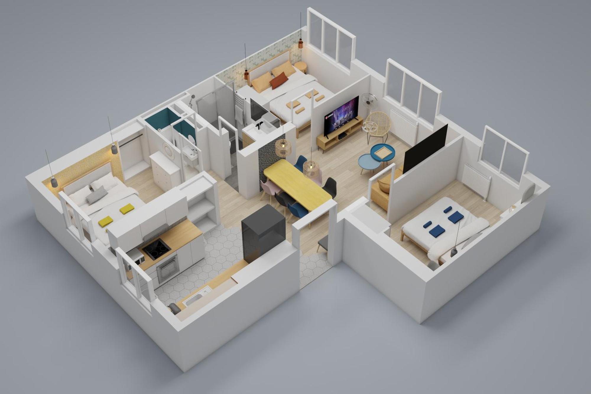 Appartamento Bienvenue Chez Ed Villeurbanne Esterno foto
